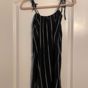 Billabong Black and White Striped Top